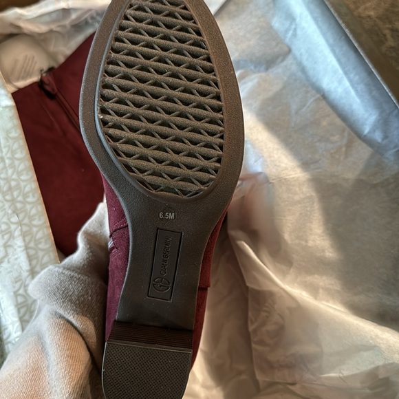 New Giani Bernini Adonnys Microsuede Knee High Boots Wine Size 6.5 $180 - Picture 7 of 7